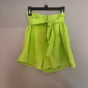 J.O.A. High Waist Lime Green Shorts